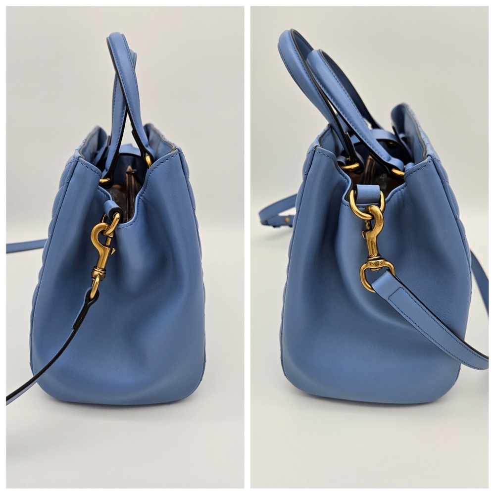 Authentic Gucci GG Marmont Blue Leather #4350M - Picture 5 of 10